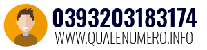 Numero di telefono 0393203183174 0393203183174