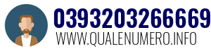 Numero di telefono 0393203266669 0393203266669