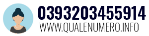 Numero di telefono 0393203455914 0393203455914
