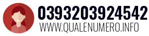 Numero di telefono 0393203924542 0393203924542