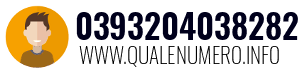 Numero di telefono 0393204038282 0393204038282