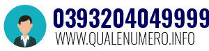 Numero di telefono 0393204049999 0393204049999