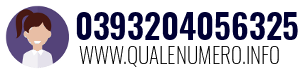 Numero di telefono 0393204056325 0393204056325