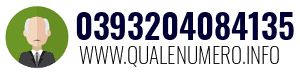 Numero di telefono 0393204084135 0393204084135