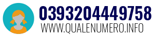 Numero di telefono 0393204449758 0393204449758
