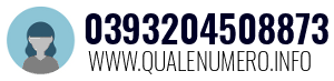 Numero di telefono 0393204508873 0393204508873