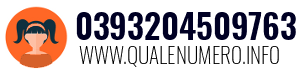 Numero di telefono 0393204509763 0393204509763