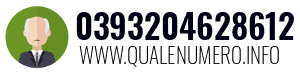 Numero di telefono 0393204628612 0393204628612