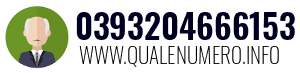 Numero di telefono 0393204666153 0393204666153