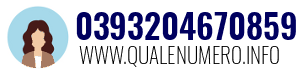 Numero di telefono 0393204670859 0393204670859