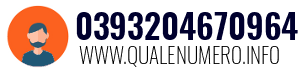 Numero di telefono 0393204670964 0393204670964