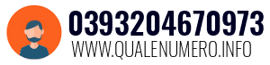 Numero di telefono 0393204670973 0393204670973