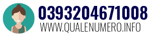 Numero di telefono 0393204671008 0393204671008