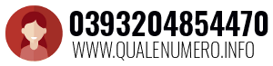 Numero di telefono 0393204854470 0393204854470