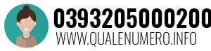 Numero di telefono 0393205000200 0393205000200