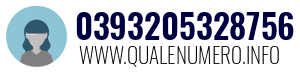 Numero di telefono 0393205328756 0393205328756