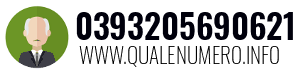 Numero di telefono 0393205690621 0393205690621