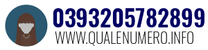 Numero di telefono 0393205782899 0393205782899