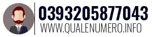 Numero di telefono 0393205877043 0393205877043