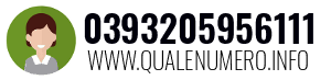 Numero di telefono 0393205956111 0393205956111