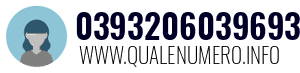 Numero di telefono 0393206039693 0393206039693