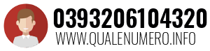 Numero di telefono 0393206104320 0393206104320