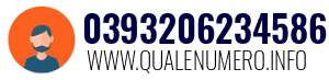 Numero di telefono 0393206234586 0393206234586