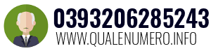 Numero di telefono 0393206285243 0393206285243