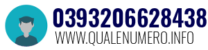 Numero di telefono 0393206628438 0393206628438