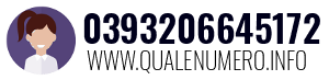 Numero di telefono 0393206645172 0393206645172