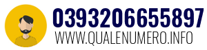 Numero di telefono 0393206655897 0393206655897