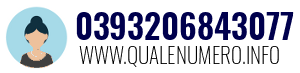 Numero di telefono 0393206843077 0393206843077