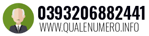 Numero di telefono 0393206882441 0393206882441