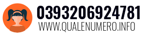 Numero di telefono 0393206924781 0393206924781