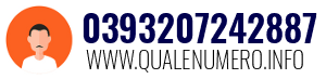 Numero di telefono 0393207242887 0393207242887
