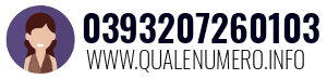 Numero di telefono 0393207260103 0393207260103
