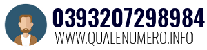Numero di telefono 0393207298984 0393207298984