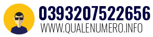 Numero di telefono 0393207522656 0393207522656