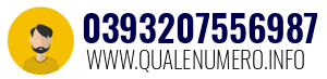 Numero di telefono 0393207556987 0393207556987
