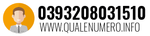 Numero di telefono 0393208031510 0393208031510