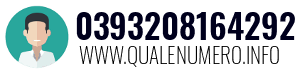 Numero di telefono 0393208164292 0393208164292