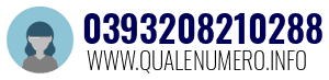 Numero di telefono 0393208210288 0393208210288