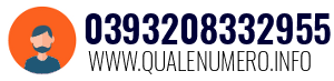 Numero di telefono 0393208332955 0393208332955