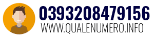 Numero di telefono 0393208479156 0393208479156