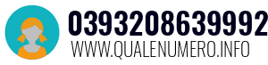 Numero di telefono 0393208639992 0393208639992