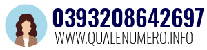 Numero di telefono 0393208642697 0393208642697