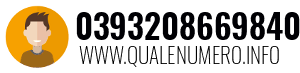 Numero di telefono 0393208669840 0393208669840