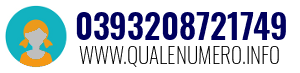 Numero di telefono 0393208721749 0393208721749