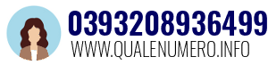Numero di telefono 0393208936499 0393208936499