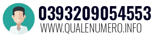 Numero di telefono 0393209054553 0393209054553